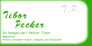 tibor pecker business card